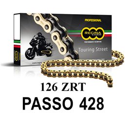 CHAIN QUEEN 126ZRT 124 MAGLIE PASSO 428 ORO     