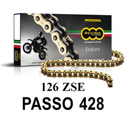 CHAIN QUEEN 126ZSE 140 MAGLIE PASSO 428 ORO     