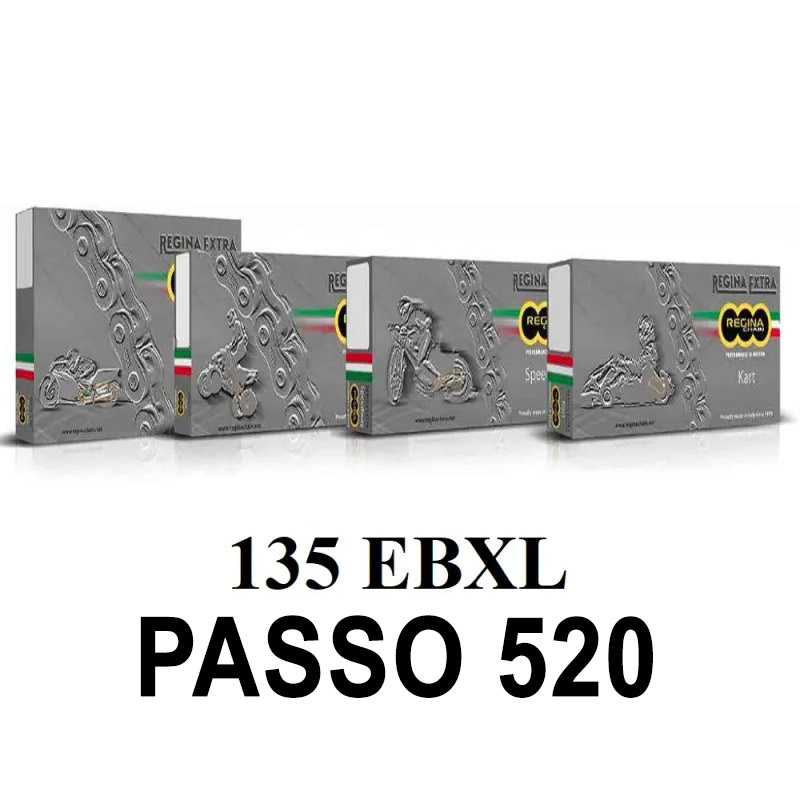 KETTENKÖNIGIN 135EBXL 110 MAGLIE PASSO 520 NERO     