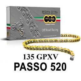CHAIN QUEEN 135GPXV 120 MAGLIE PASSO 520 ORO     