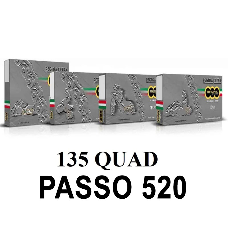 CHAIN QUEEN 135QUAD 100 MAGLIE PASSO 520 ORO     