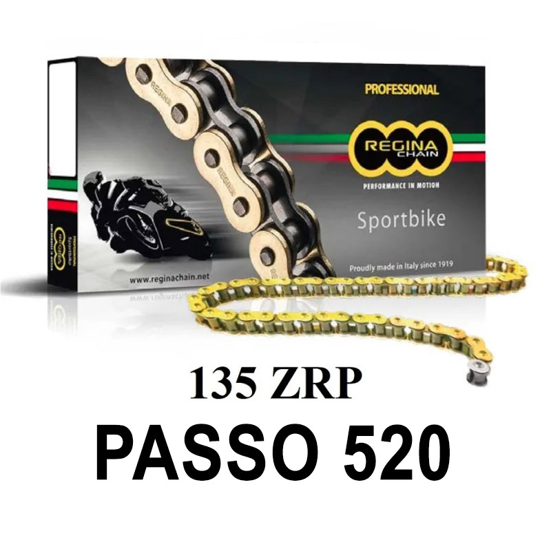 REINA DE LA CADENA 135ZRP 118 MAGLIE PASSO 520 ORO  HONDA X-ADV 750 DCT ABS 750 2017-2022