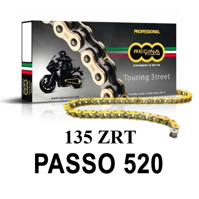 REINA DE LA CADENA 135ZRT 118 MAGLIE PASSO 520 ORO BENELLI TRK 702 EU5 700 2023-2024 REINA DE LA CADENA 135ZRT 118 MAGLIE PASSO 520 ORO BENELLI TRK 702 EU5 700 2023-2024