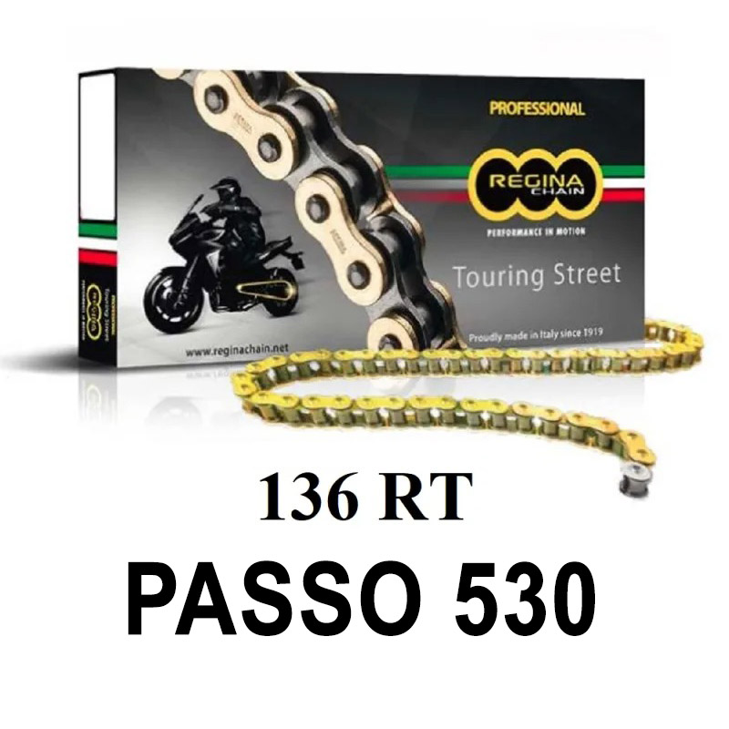 KETTENKÖNIGIN 136RT 110 MAGLIE PASSO 530 ORO     