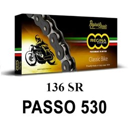 CHAIN QUEEN 136SR 102 MAGLIE PASSO 530 NERO     
