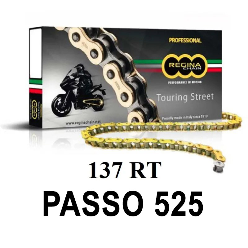 REINA DE LA CADENA 137RT 120 MAGLIE PASSO 525 ORO     