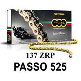 CADENA 137ZRP 96 ESLABONES PASO 525 ORO REGINA    