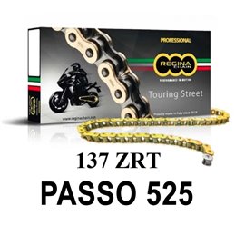 CADENA 137ZRT 128 ESLABONES PASO 525 ORO REGINA    
