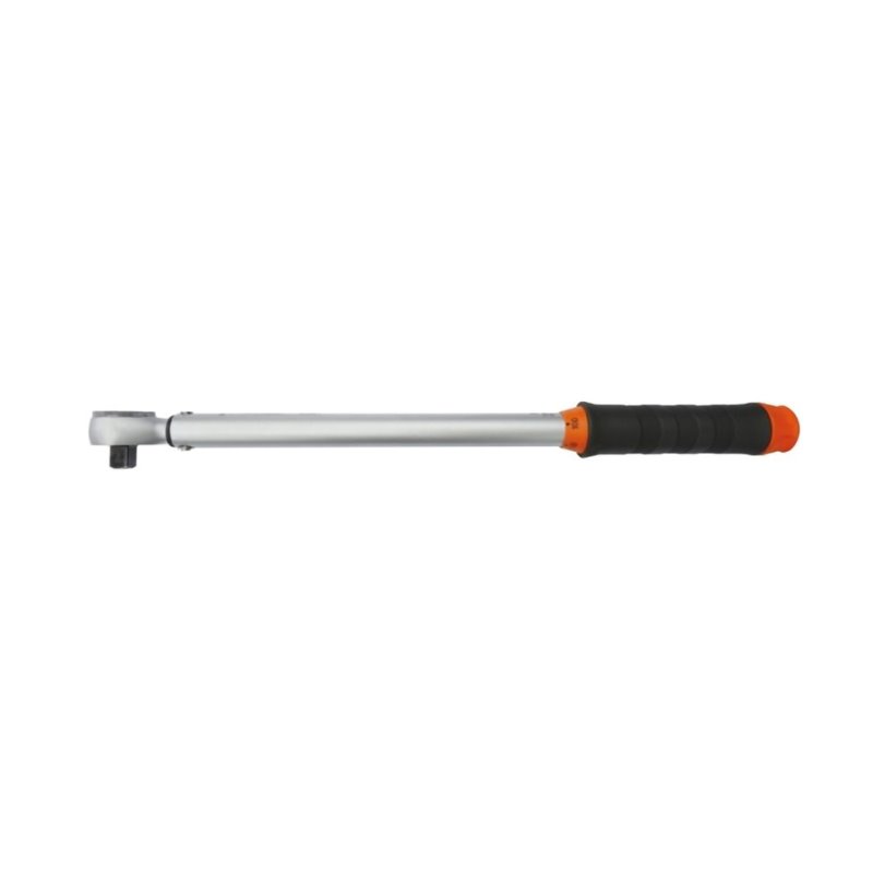 CLÉ DYNAMOMÉTRIQUE À ENCLENCHER 490 MM X 90 ÷ 130 NM INSERTS 1/2" CLIQUET RÉVERSIBLE - PRÉCISION DE SERRAGE 4 % POUR DROITI
