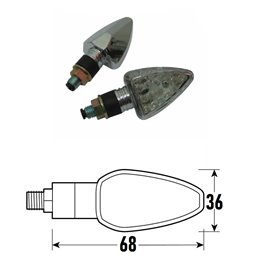 PAIR OF APPROVED BLACK LED ARMS MODEL ARW BCR    