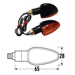 PAIR OF APPROVED BLACK ARROWS ARROW MODEL WITH ORANGE LENS BCR    