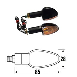 PAIRE DE FLÈCHES NOIRES HOMOLOGUÉES MODÈLE FLÈCHE AVEC LENTILLE TRANSPARENTE BCR    