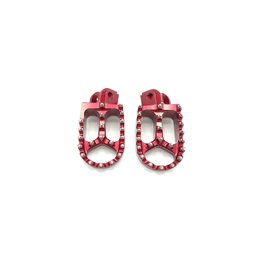 PAIR OF RED BCR LARGER FOOTPEGS BETAMOTOR RR 250 SM 250 2013-2015