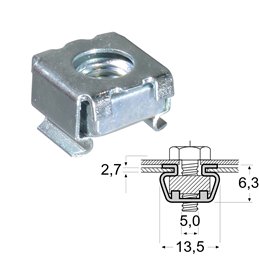 ÉCROU CAGE BMW - DIVERSES APPLICATIONS DE SABLAGE BMW F 650 CS Scarver 650 2002-2005
