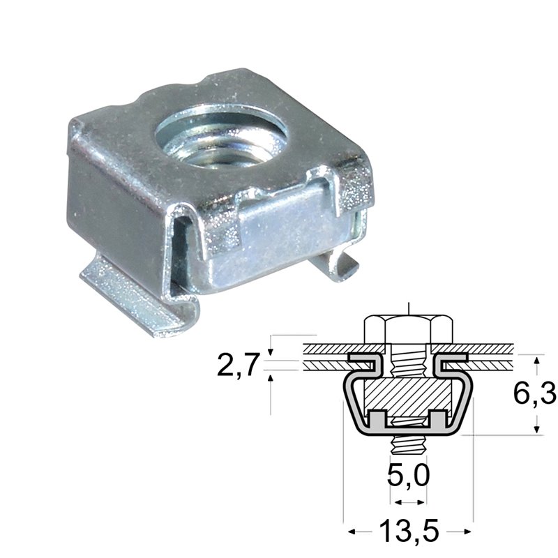 BMW CAGE NUT - VARIOUS BLAST APPLICATIONS BMW F 650 CS Scarver 650 2002-2005