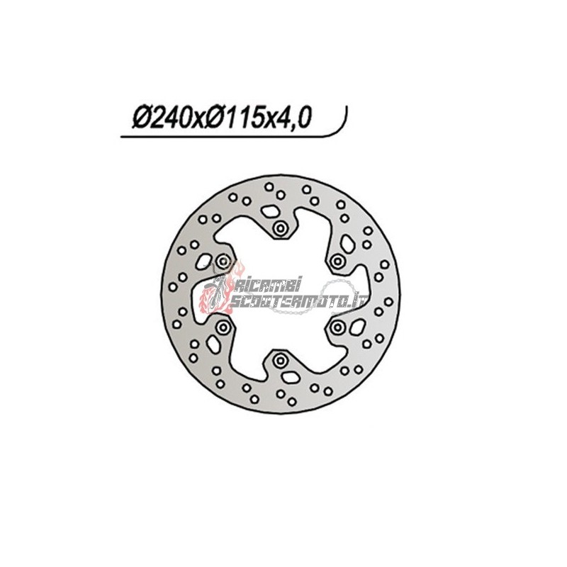 HINTERE BREMSSCHEIBE YAMAHA WR 125 1998-2007