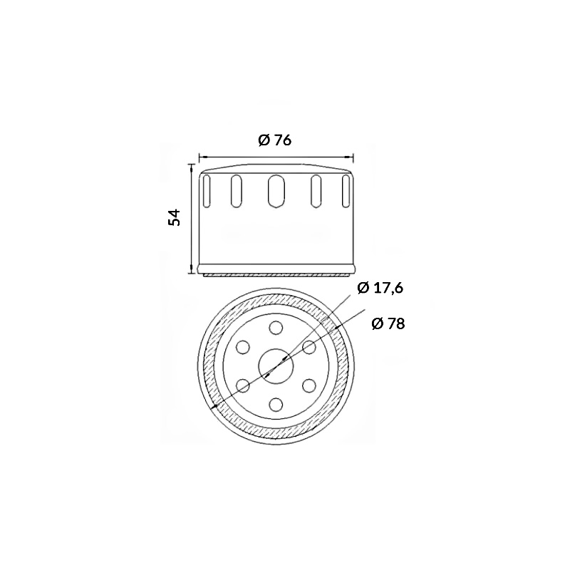 FILTRE À HUILE HOKIO BMW C 600 Sport ABS 600 2012-2015
