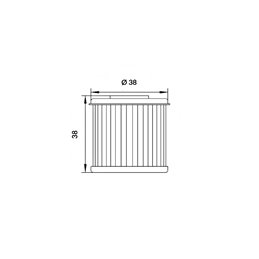Filtro de aceite Hokio DAELIM VT 125 1998-2000