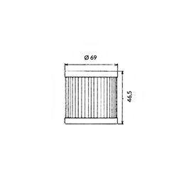 Filtro de aceite Hokio HONDA CB 250 N Euro 250 1978-1981