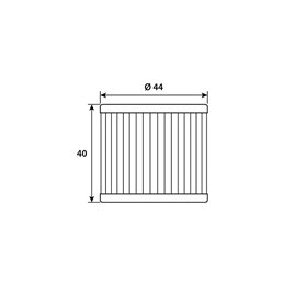 Filtro de aceite Hokio KEEWAY RKS EFI EURO 4 125 2016