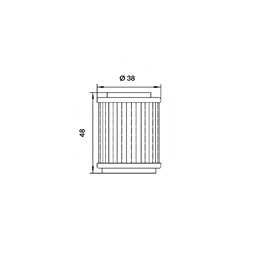 HOKIO-ÖLFILTER MBK XC FLAME F 125 2000