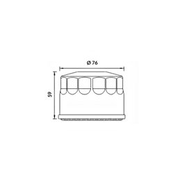 HOKIO OIL FILTER MOTO GUZZI CALIFORNIA II 1000 1981-1987