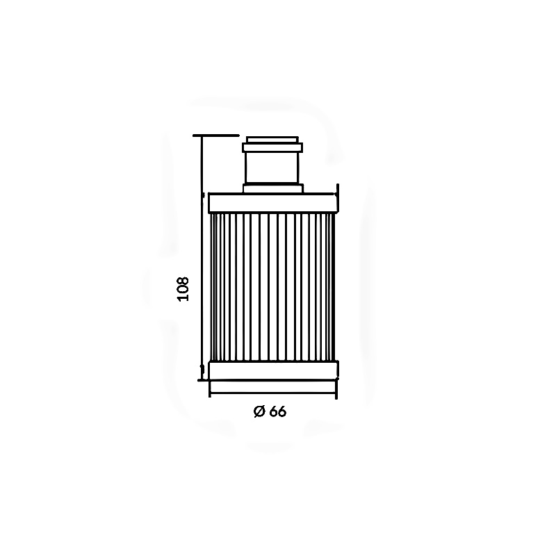 FILTRO DE ACEITE UFI PIAGGIO PORTER D120 E5 1200 2011-2015