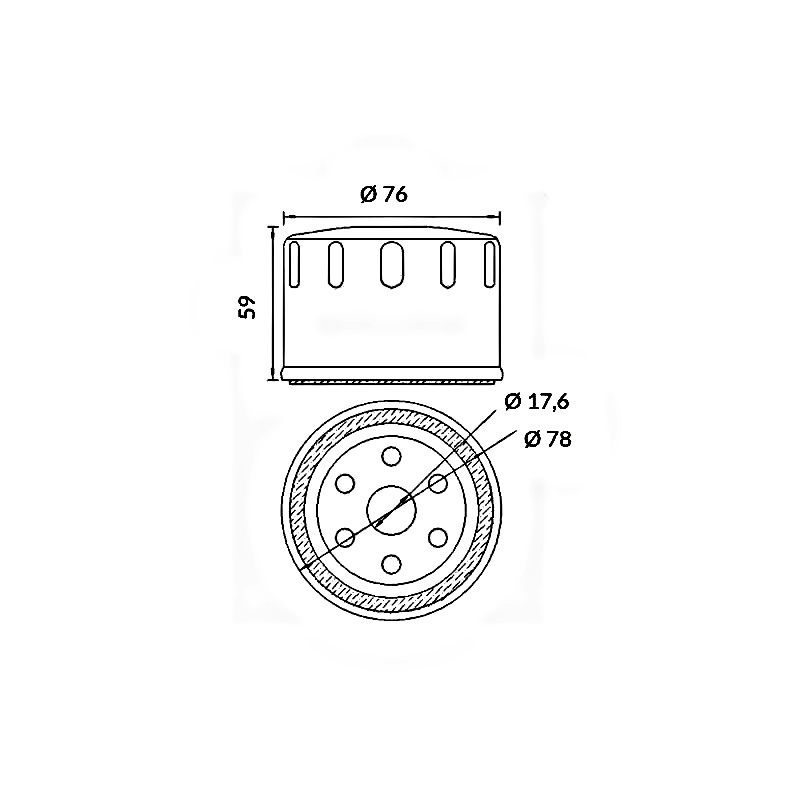 UFI OIL FILTER PIAGGIO QUARGO DIESEL 750 2004-2006