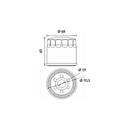 HOKIO OIL FILTER SUZUKI AN650 BURGMAN 650 2003-2017