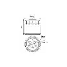 HOKIO OIL FILTER SUZUKI DL1000 V-STROM 1000 2002-2016