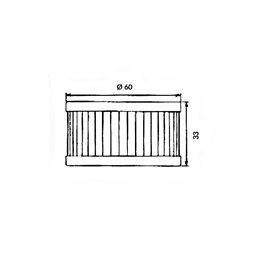 Filtro de aceite Meiwa SUZUKI GN 250 1985-1996