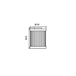 Filtro de aceite Hokio YAMAHA BT BULLDOG 1100 2002-2006