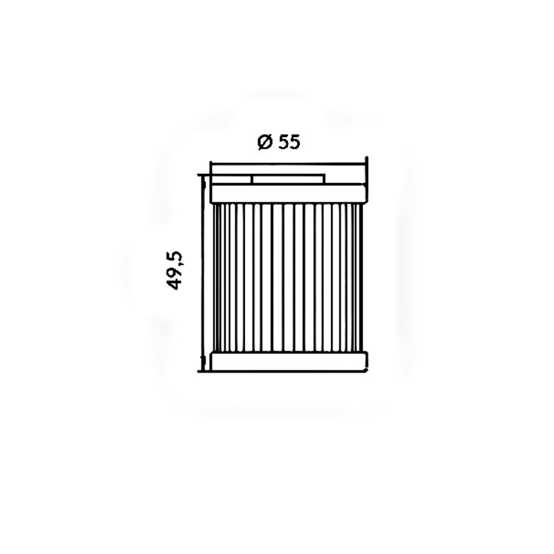 Filtro de aceite Meiwa YAMAHA BT BULLDOG 1100 2002-2006