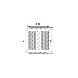 Filtro de aceite Meiwa YAMAHA CZD300-A X-MAX 300 2017-2018