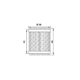 FILTRE À HUILE HOKIO YAMAHA CZD300-A X-MAX 300 2017-2022