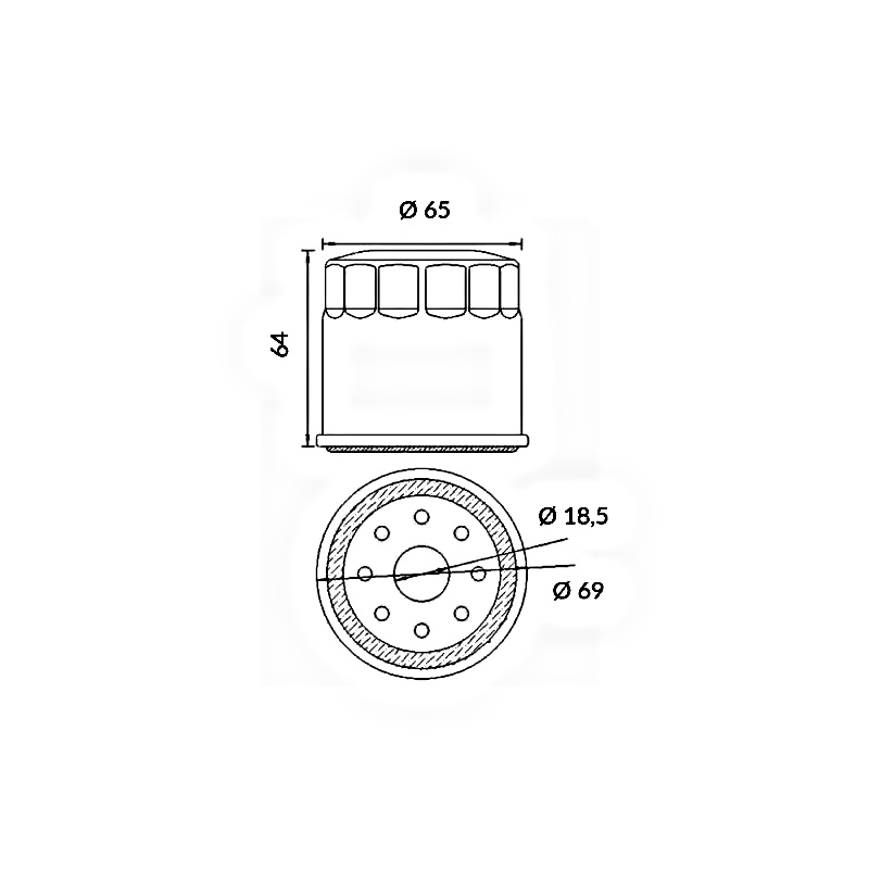 HOKIO-ÖLFILTER YAMAHA FJR1300 1300 2001-2004