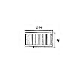 Filtro de aceite Meiwa YAMAHA FZR 600 1989-1990