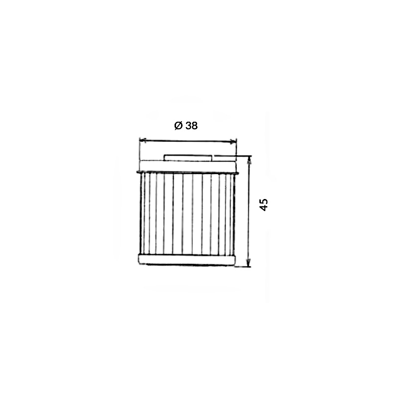FILTRE À HUILE HOKIO YAMAHA WR250F 250 2001-2002