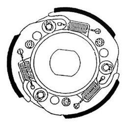 Impulsor de embrague BRENTA 107 mm BRENTA MOTO PIAGGIO BOSS 50 1988-1989