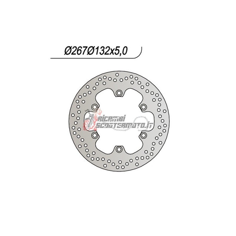 DISCO DE FRENO TRASERO YAMAHA FZS FAZER 1000 2001-2005