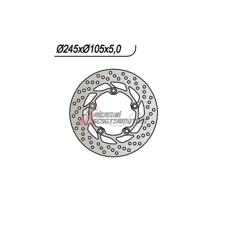 DISQUE DE FREIN ARRIÈRE YAMAHA FZ6 N / FZ6 NA ABS / FZ6 NS / FZ6 S2 600 2004-2008