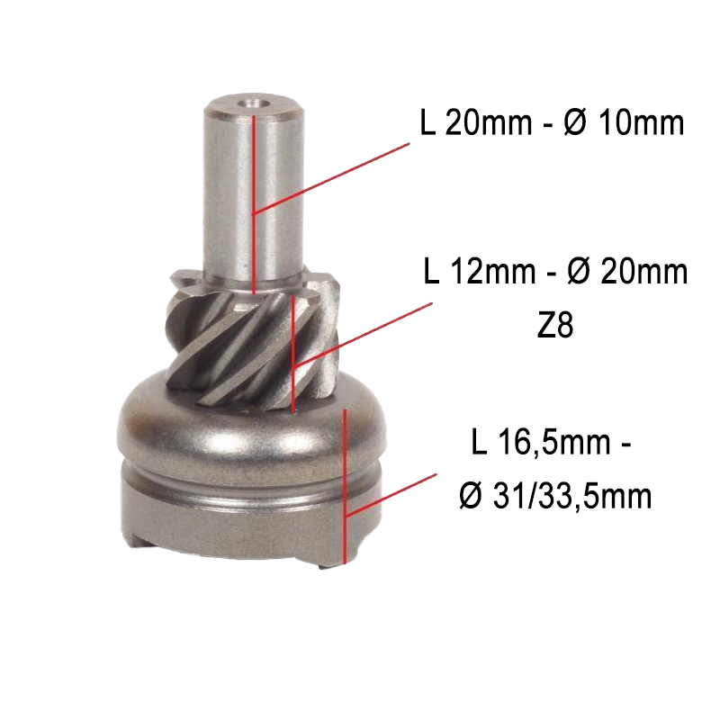Embrayage de démarrage avec engrenage BCR KYMCO DINK 50 4T 50 2007