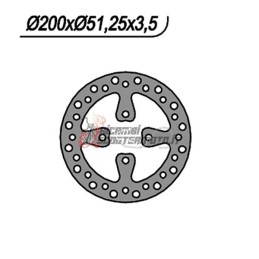 HINTERE BREMSSCHEIBE YAMAHA YFZ S 450 2006-2007