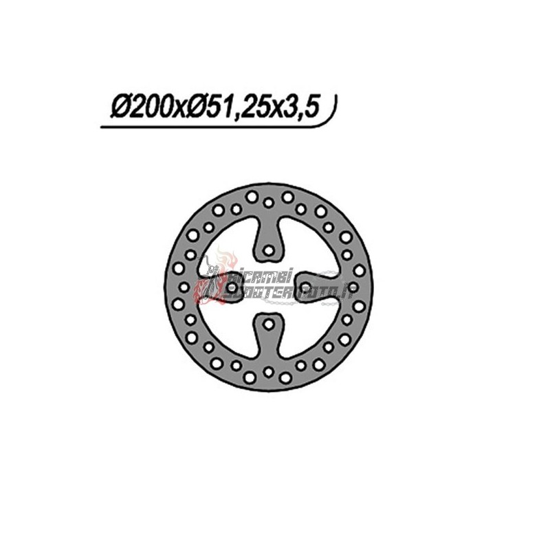 REAR BRAKE DISC YAMAHA YFZ S 450 2006-2007 REAR BRAKE DISC YAMAHA YFZ S 450 2006-2007
