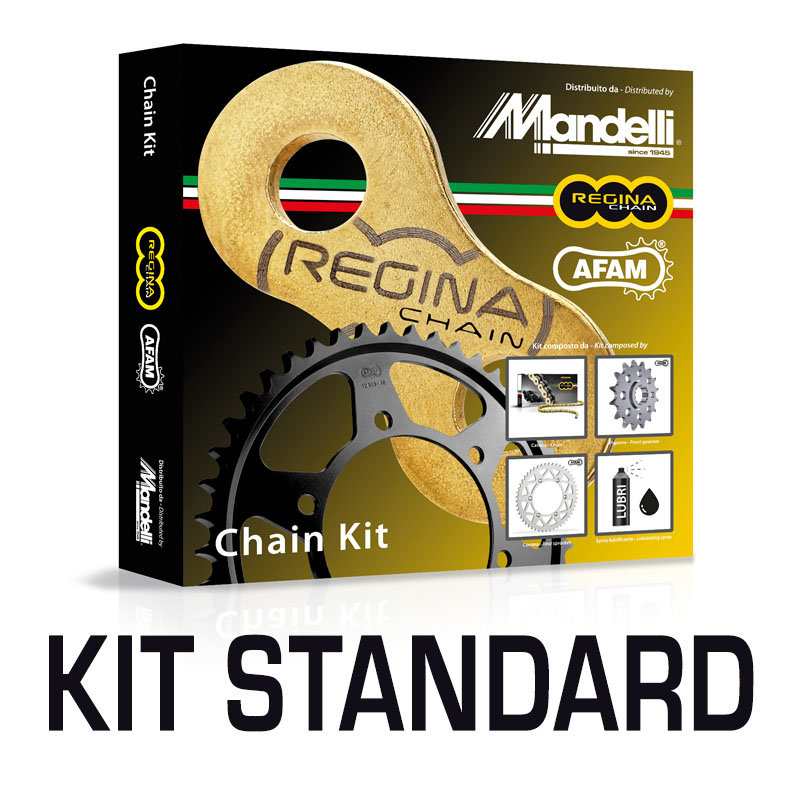 KIT COMPUESTO POR CADENA QUEEN 137ZRT 112 MAGLIE PASSO 525 BENELLI 500 LEONCINO 500 2017-2022