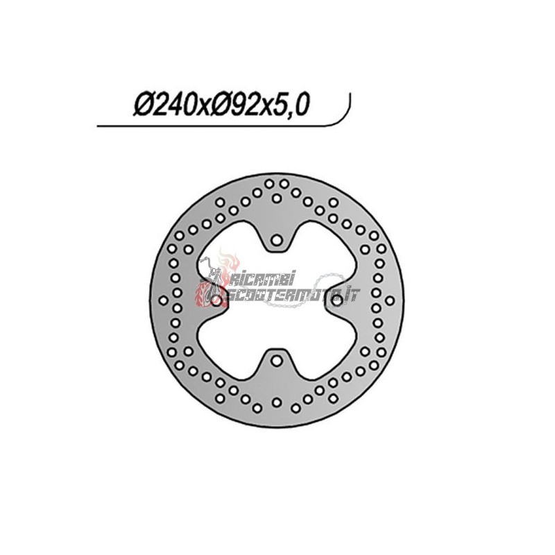 REAR BRAKE DISC MBK VP CITYLINER 250 2007-2015 REAR BRAKE DISC MBK VP CITYLINER 250 2007-2015