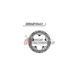 FRONT BRAKE DISC YAMAHA YZF R / YZF R ABS 125 2008-2014