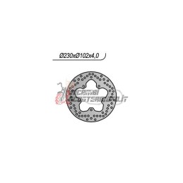 DISQUE DE FREIN ARRIÈRE YAMAHA YZF R / YZF R ABS 125 2008-2013