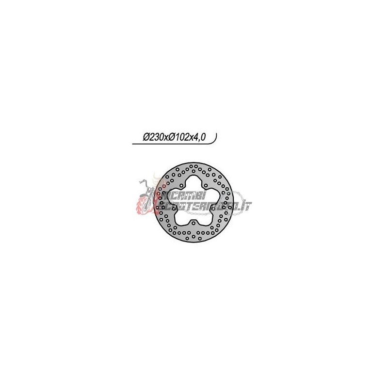 REAR BRAKE DISC YAMAHA YZF R / YZF R ABS 125 2008-2013