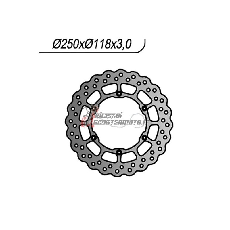 FRONT BRAKE DISC YAMAHA WR R 2T 250 1995-1996 FRONT BRAKE DISC YAMAHA WR R 2T 250 1995-1996